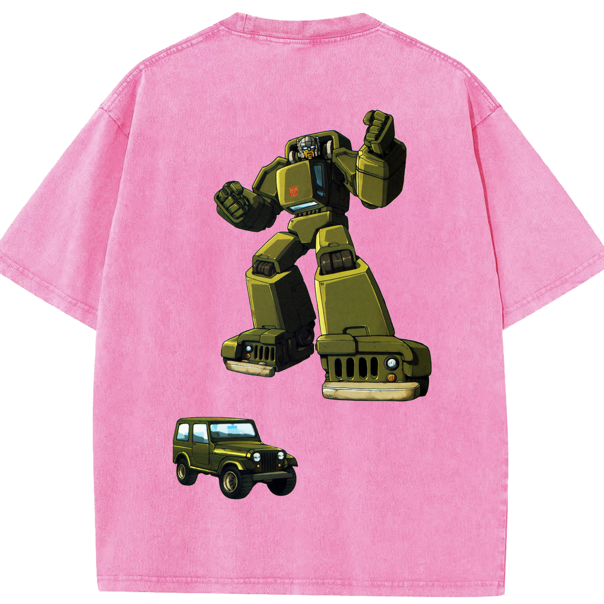 （画像用）  綿100% ヴィンテージ風 半袖Tシャツ（背面プリント）